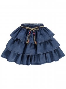 Wholesale - Civil Girls - Blue - Girl-Skirt-6-7-8-9 Year (1-1-1-1) 4 Pieces