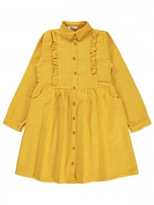 Wholesale - Civil Girls - Mustard - Girl-Dresses-10-11-12-13 Year  (1-1-1-1) 4 Pieces