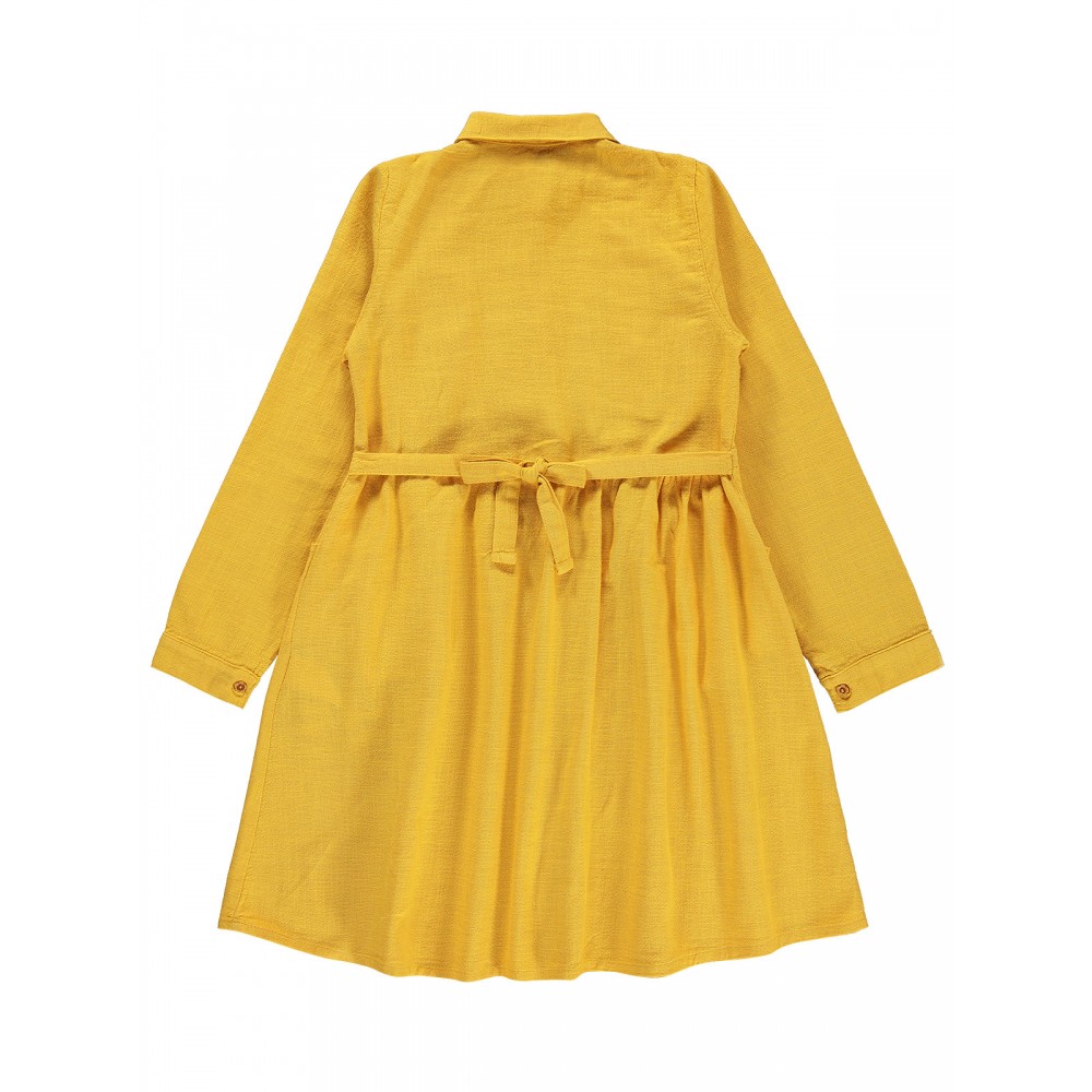 Wholesale - Civil Girls - Mustard - Girl-Dresses-10-11-12-13 Year  (1-1-1-1) 4 Pieces