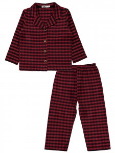 Wholesale - Civil Boys - Red - Boy-Pajamas Set-2-3-4-5 Year (1-1-1-1) 4 Pieces