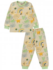 Wholesale - Civil Boys - Lilac-Light Pink - Boy-Pajamas Set-2-3-4-5 Year (1-1-1-1) 4 Pieces