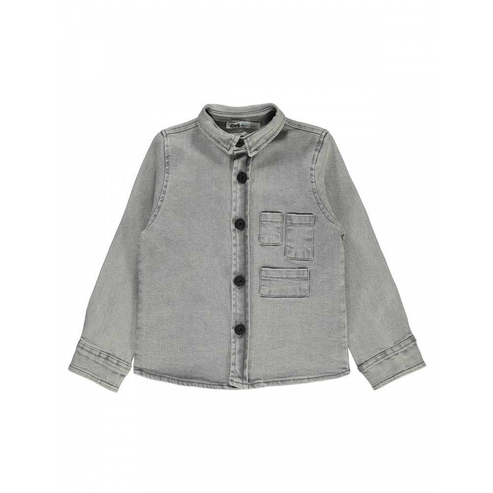 Wholesale - Civil Boys - Grey - Boy-Overalls-2-3-4-5 Year (1-1-1-1) 4 Pieces