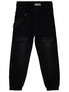 Wholesale - Civil Girls - Black - Girl-Trousers-10-11-12-13 Year  (1-1-1-1) 4 Pieces