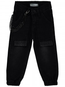 Wholesale - Civil Girls - Black - Girl-Trousers-2-3-4-5 Year (1-1-1-1) 4 Pieces