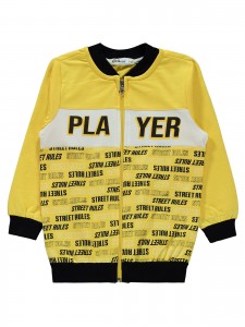 Wholesale - Civil Boys - Yellow - -Tracksuit-2-3-4-5 Year (1-1-1-1) 4 Pieces