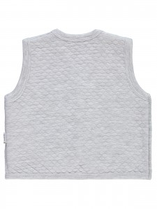 Wholesale - Minidamla-Lüks Tekin - Greymarl - -Vest-56-62-68-74 (1-1-1-1) 4 Pieces