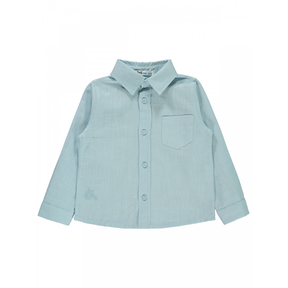 Wholesale - Civil Boys - Soft Blue - -Shirt-2-3-4-5 Year (1-1-1-1) 4 Pieces