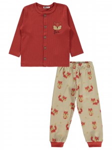 Wholesale - Civil Boys - Mint-Marl - -Pajama Set-2-3-4-5 Year (1-1-1-1) 4 Pieces