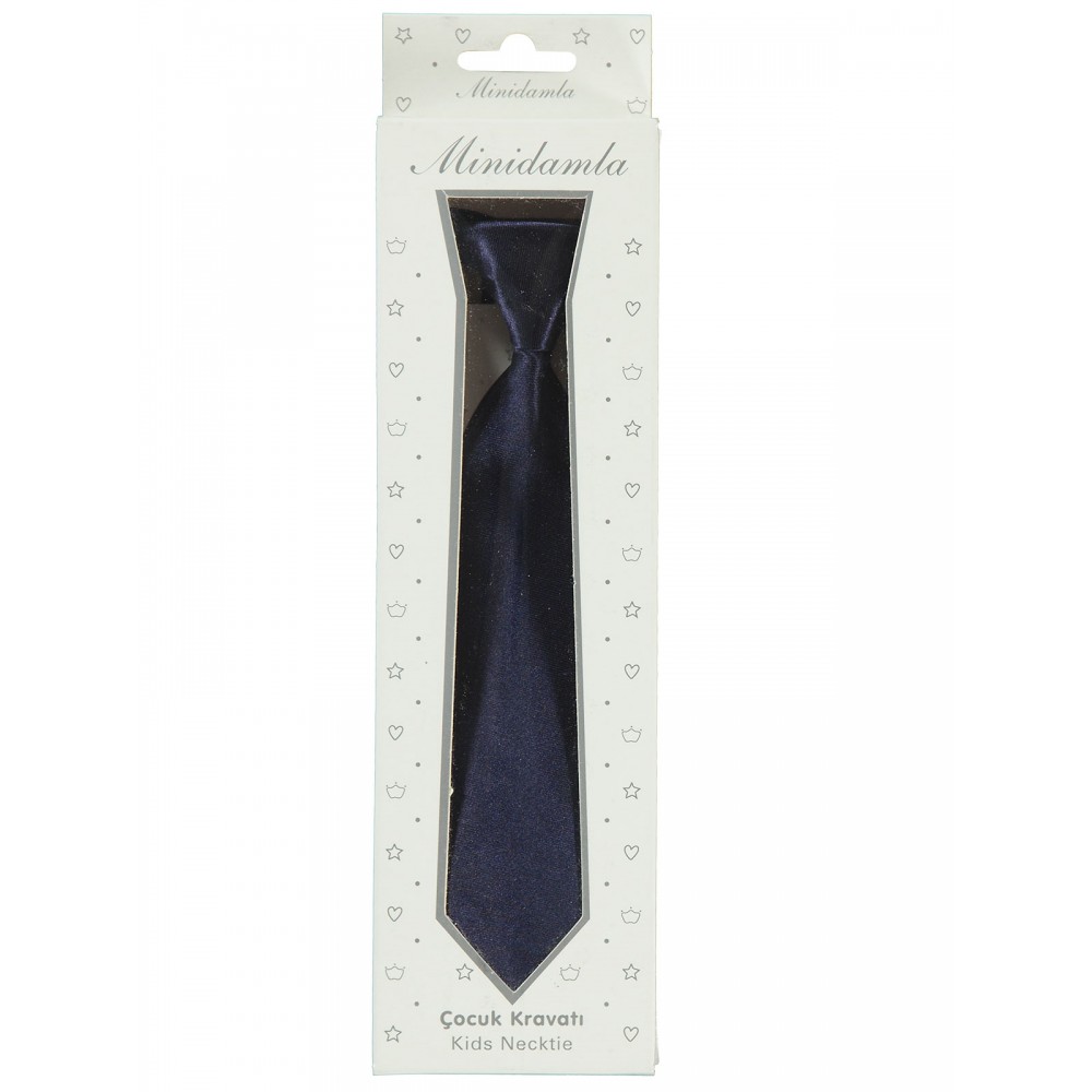 Wholesale - Minidamla-Lüks Tekin - Navy - -Nectie and Bow-Tie-S Size (Of 4) 4 Pieces