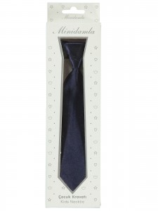 Wholesale - Minidamla-Lüks Tekin - Navy - -Nectie and Bow-Tie-S Size (Of 4) 4 Pieces