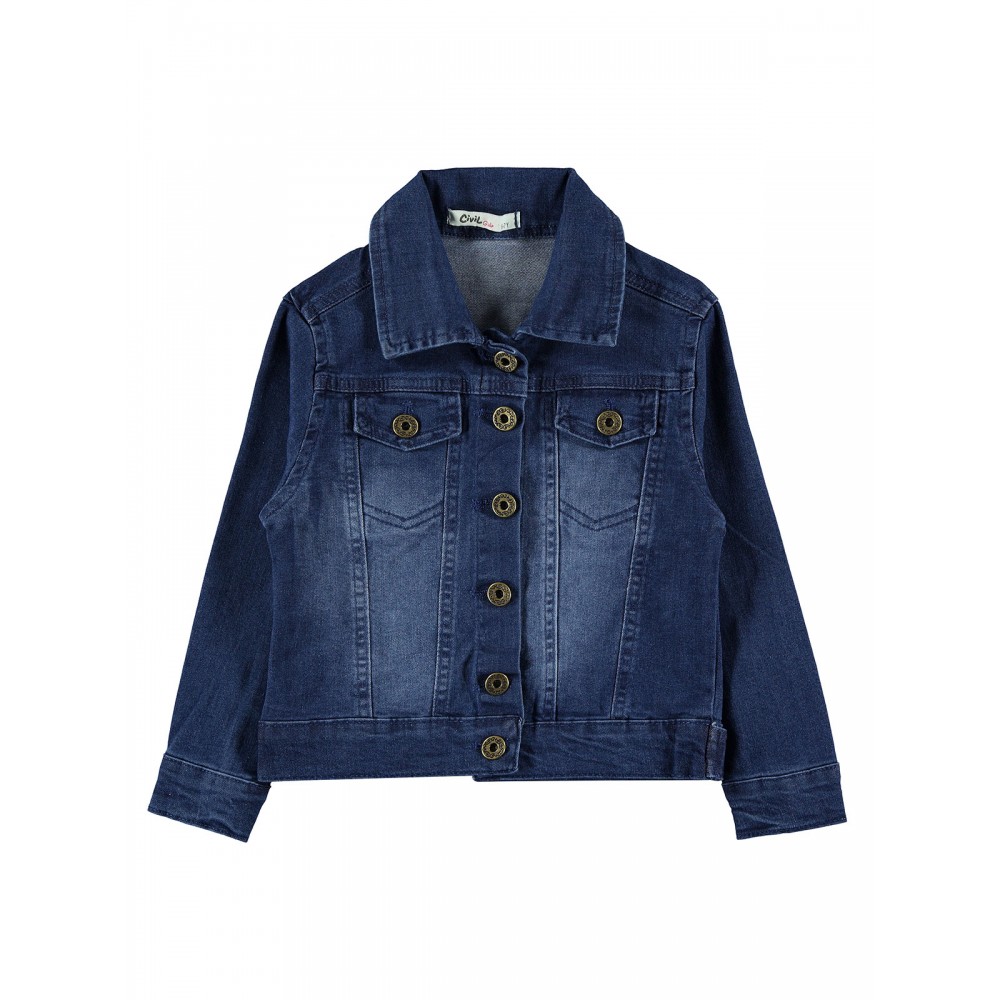 Wholesale - Civil Girls - Blue - -Jacket-10-11-12-13 Year  (1-1-1-1) 4 Pieces