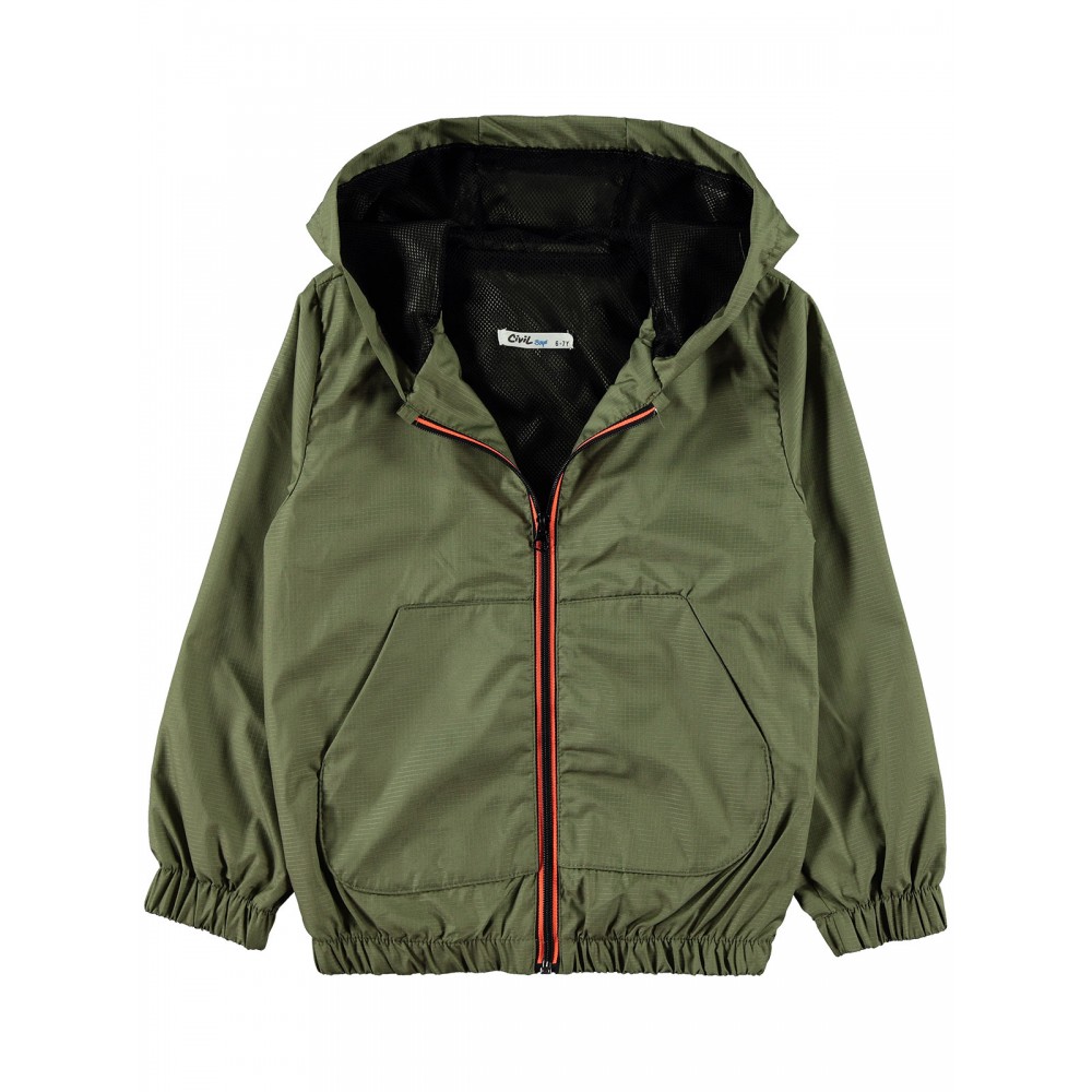 Wholesale - Civil Boys - Khaki - -Raincoat-10-11-12-13 Year  (1-1-1-1) 4 Pieces