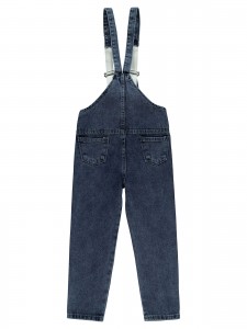 Wholesale - Civil Girls - Dark Blue - -Dungarees-10-11-12-13 Year  (1-1-1-1) 4 Pieces