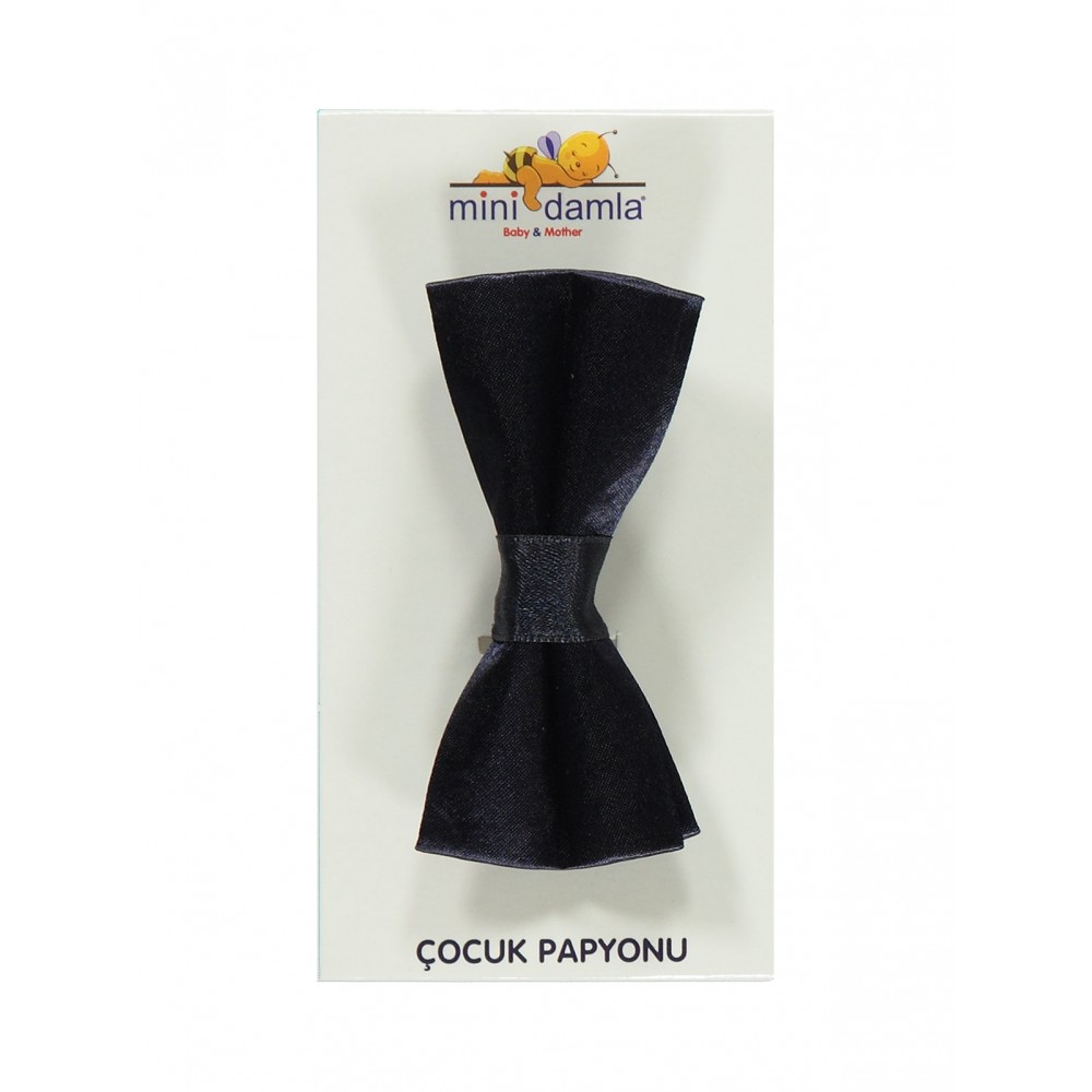 Wholesale - Minidamla-Lüks Tekin - Navy - -Nectie and Bow-Tie-S Size (Of 4) 4 Pieces