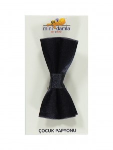 Wholesale - Minidamla-Lüks Tekin - Navy - -Nectie and Bow-Tie-S Size (Of 4) 4 Pieces