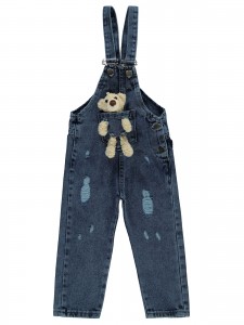 Wholesale - Civil Girls - Dark Blue - Girl-Dungarees-2-3-4-5 Year (1-1-1-1) 4 Pieces