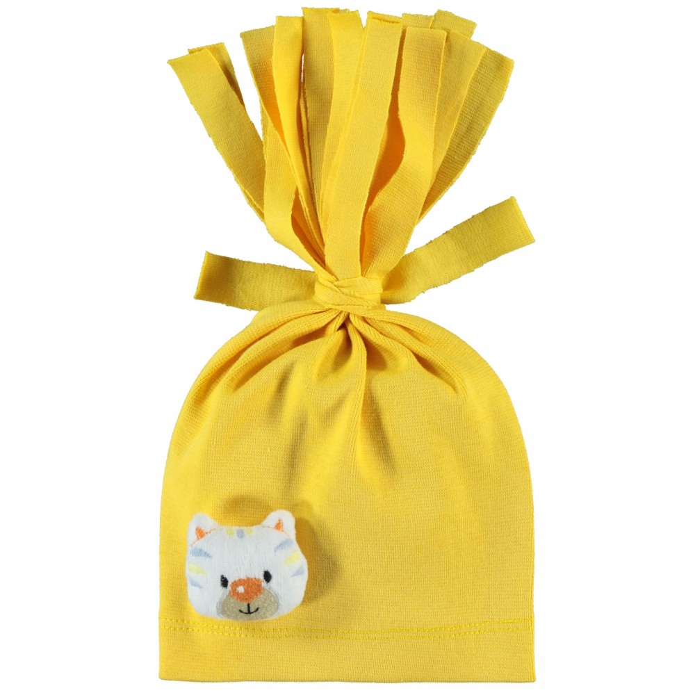 Wholesale - Minidamla-Lüks Tekin - Yellow - Baby-Baby Hats, Beanies And Sets-S Size (Of 6) 6