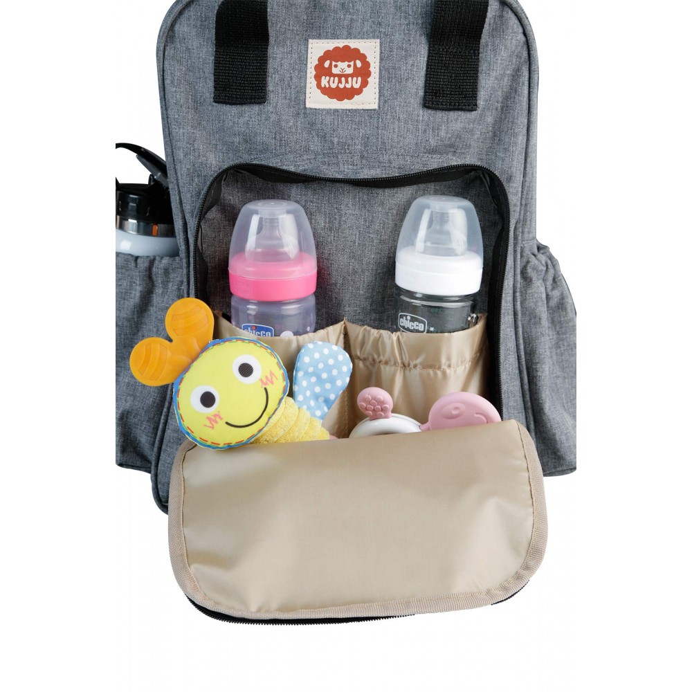 Wholesale - Kujju - Grey - -Baby Equipment Bag-S Size (Of 1) 1 Pieces