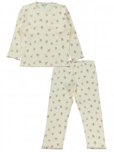 Wholesale - Civil Girls - Pink-Marl - Girl-Pajamas Set-6-7-8-9 Year (1-1-1-1) 4