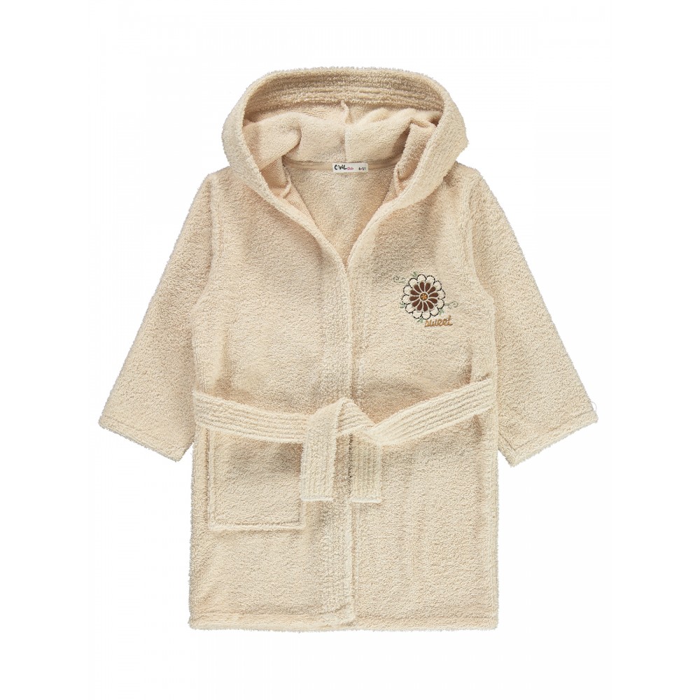 Wholesale - Civil Girls - Beige - Girl-Bathrobe-4-6-8-10 Year (1-1-1-1) 4