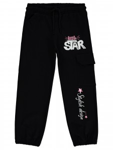 Wholesale - Civil Girls - Black - Girl-Track Pants-10-11-12-13 Year  (1-1-1-1) 4