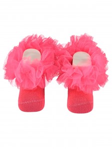 Wholesale - Minidamla-Lüks Tekin - Pink - Baby-Sock-S Size (Of 6) 6