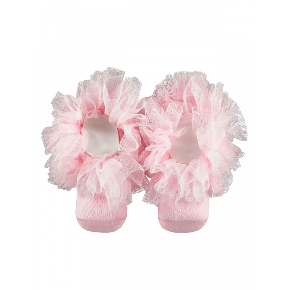 Wholesale - Minidamla-Lüks Tekin - Pink - Baby-Sock-S Size (Of 6) 6