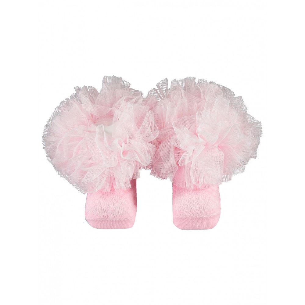 Wholesale - Minidamla-Lüks Tekin - Pink - Baby-Sock-S Size (Of 6) 6