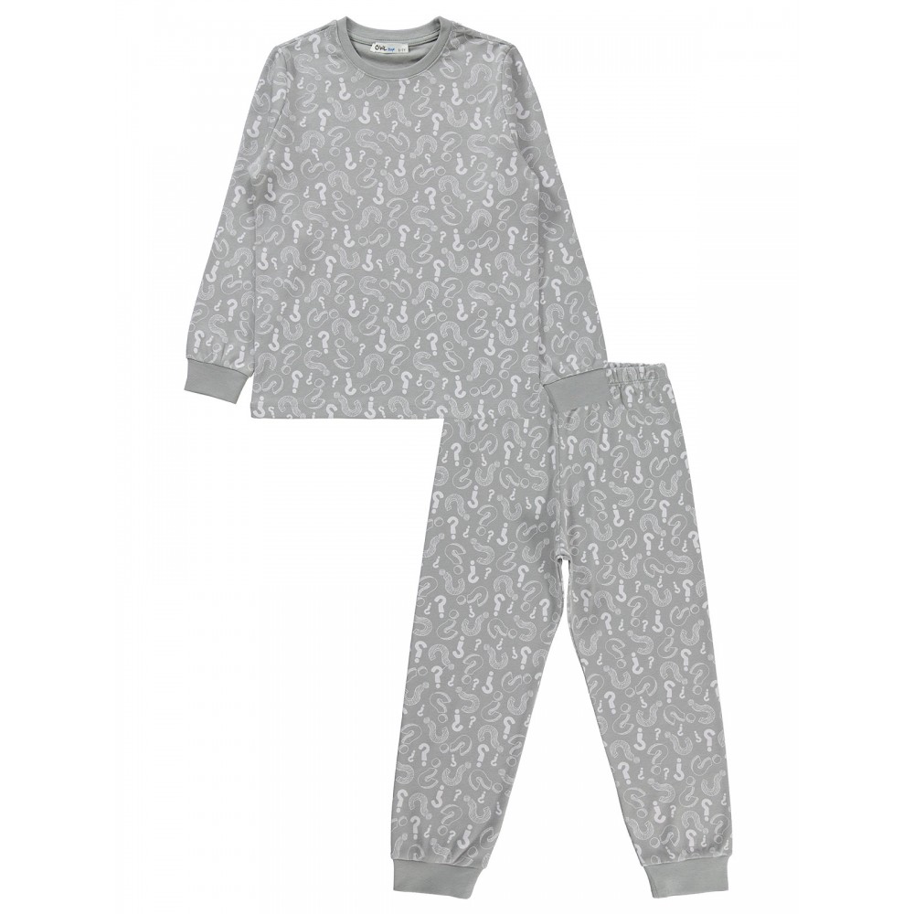 Wholesale - Civil Boys - Grey - Boy-Pajamas Set-6-7-8-9 Year (1-1-1-1) 4