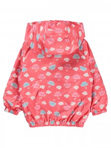 Wholesale - Civil Girls - Fuchsia-Grey - Girl-Raincoat-2-3-4-5 Year (1-1-1-1) 4