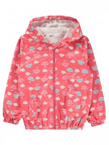 Wholesale - Civil Girls - Fuchsia-Grey - Girl-Raincoat-6-7-8-9 Year (1-1-1-1) 4