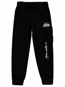 Wholesale - Civil Girls - Black - Girl-Track Pants-10-11-12-13 Year  (1-1-1-1) 4