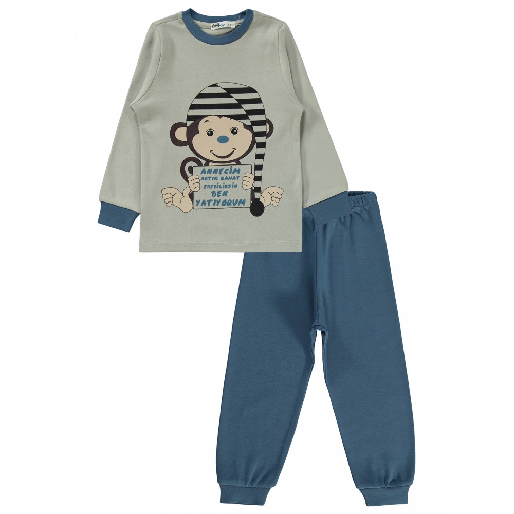 Wholesale - Civil Boys - Indigo - Boy-Pajamas Set-2-3-4-5 Year (1-1-1-1) 4