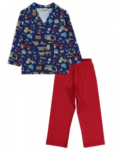 Wholesale - Civil Boys - Light Navy - Boy-Pajamas Set-2-3-4-5 Year (1-1-1-1) 4