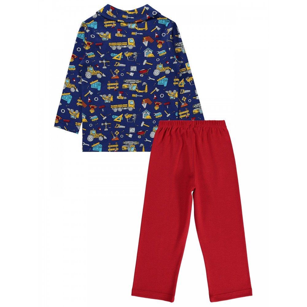 Wholesale - Civil Boys - Light Navy - Boy-Pajamas Set-2-3-4-5 Year (1-1-1-1) 4