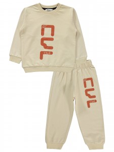 Wholesale - Civil Boys - Stone - Boy-Tracksuit Set-2-3-4-5 Year (1-1-1-1) 4