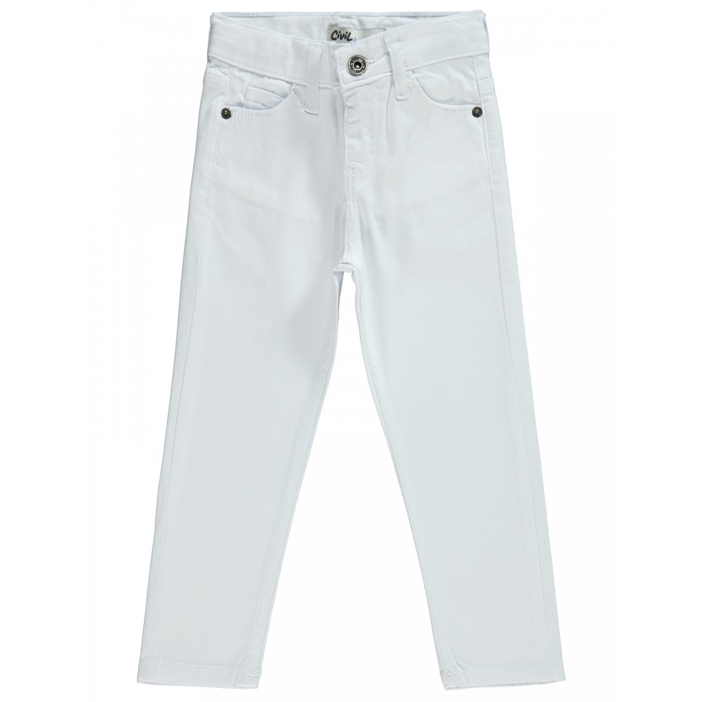 Wholesale - Civil Boys - White - Boy-Trousers-2-3-4-5 Year (1-1-1-1) 4