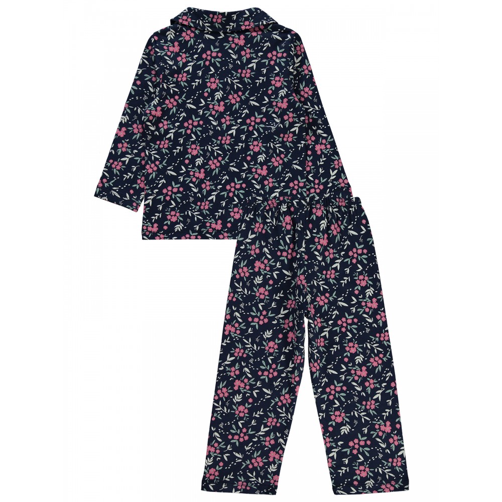 Wholesale - Civil Girls - Navy - Girl-Pajamas Set-2-3-4-5 Year (1-1-1-1) 4