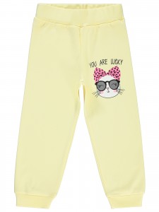 Wholesale - Civil Girls - Light Yellow - Girl-Track Pants-2-3-4-5 Year (1-1-1-1) 4