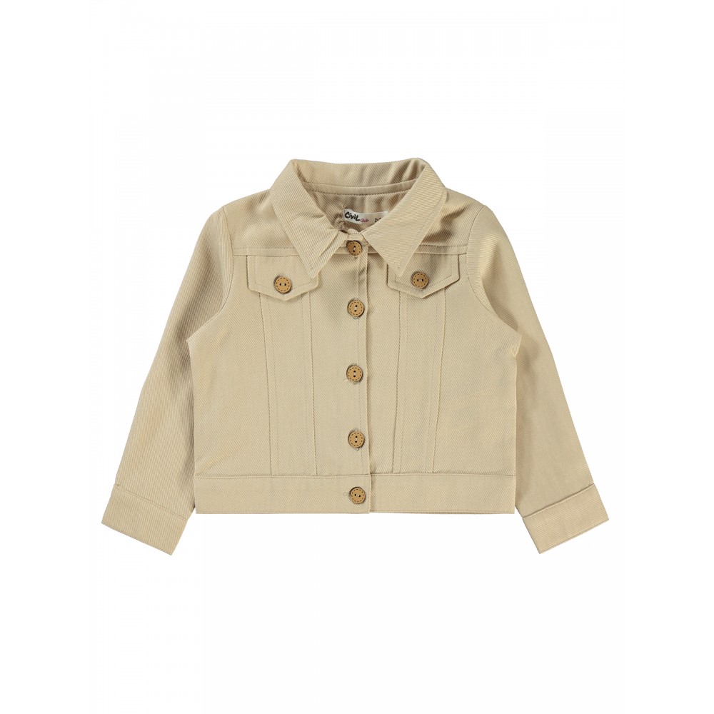 Wholesale - Civil Girls - Beige - Girl-Jacket-2-3-4-5 Year (1-1-1-1) 4