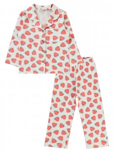 Wholesale - Civil Girls - Ecru - Girl-Pajamas Set-2-3-4-5 Year (1-1-1-1) 4