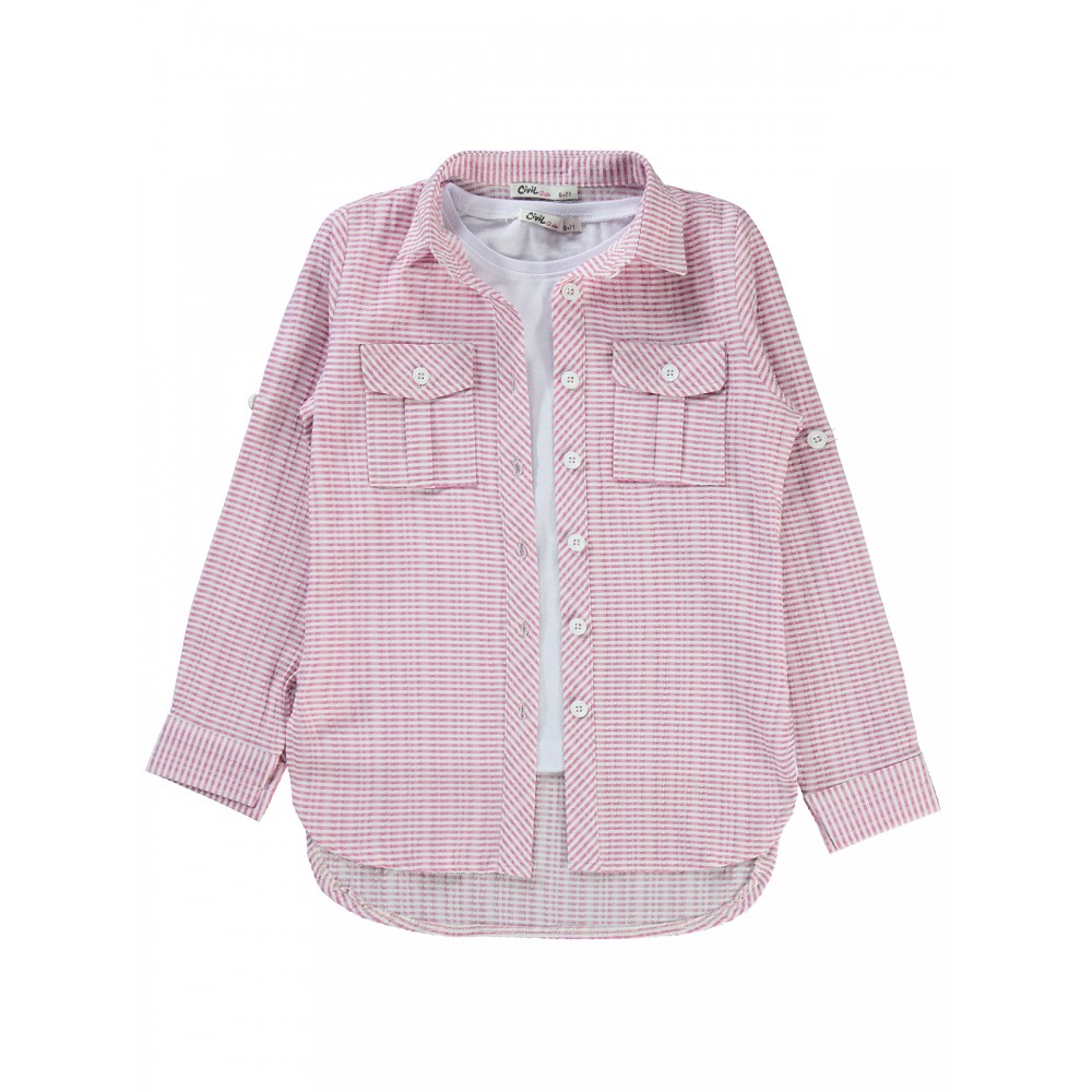 Wholesale - Civil Girls - Pink - Girl-Overalls-10-11-12-13 Year  (1-1-1-1) 4