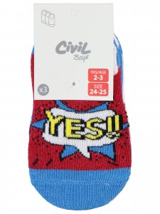 Wholesale - Civil Boys - Standard - Boy-Babet Socks-6 Year (Of 4) 4