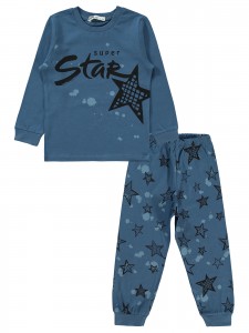 Wholesale - Civil Boys - Indigo - Boy-Pajamas Set-2-3-4-5 Year (1-1-1-1) 4