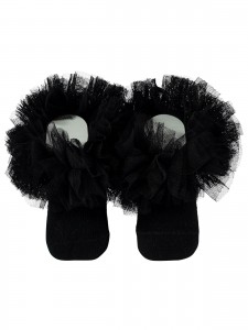 Wholesale - Minidamla-Lüks Tekin - Black - -Socks-S Size (Of 6) 6 Pieces