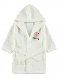 Wholesale - Civil Girls - Ecru - Girl-Bathrobe-4-6-8-10 Year (1-1-1-1) 4