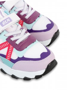 Wholesale - Callion - White-Lilac - Girl-Sneakers-31-32-33-34-35 Number (1-1-2-2-2) 8