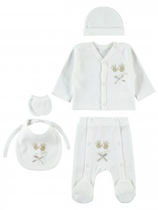 Wholesale - Civil Baby - Beige - -Snapsuit Sets-48 Month (Of 4 ) 4 Pieces