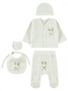 Wholesale - Civil Baby - Beige - -Snapsuit Sets-48 Month (Of 4 ) 4 Pieces