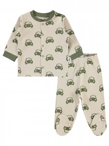 Wholesale - Civil Baby - Beige - Baby-Pajamas Set-56-62-68 Month(1-1-1) 3